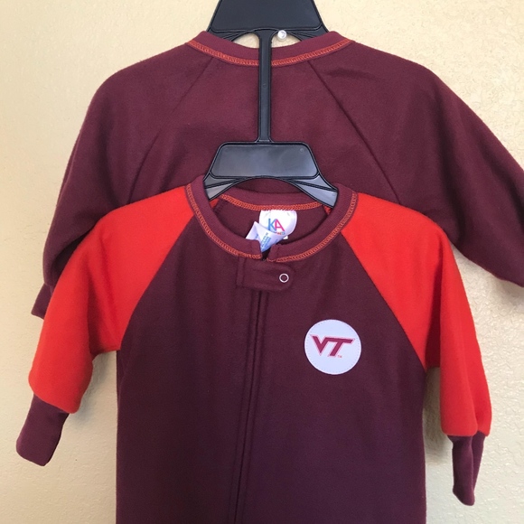 KIDS FLAME RESISTANT SLEEPWEAR 2 PK Dark Red VT - Picture 4 of 6